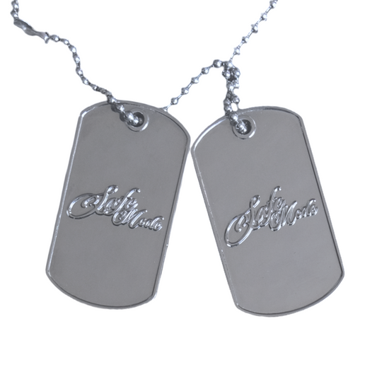 SAFE MODE ARMY DOG TAGS